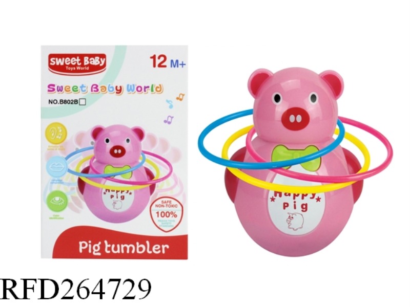 PIG TUMBLER WITH MUSIC&LIGHT (WITH RING)