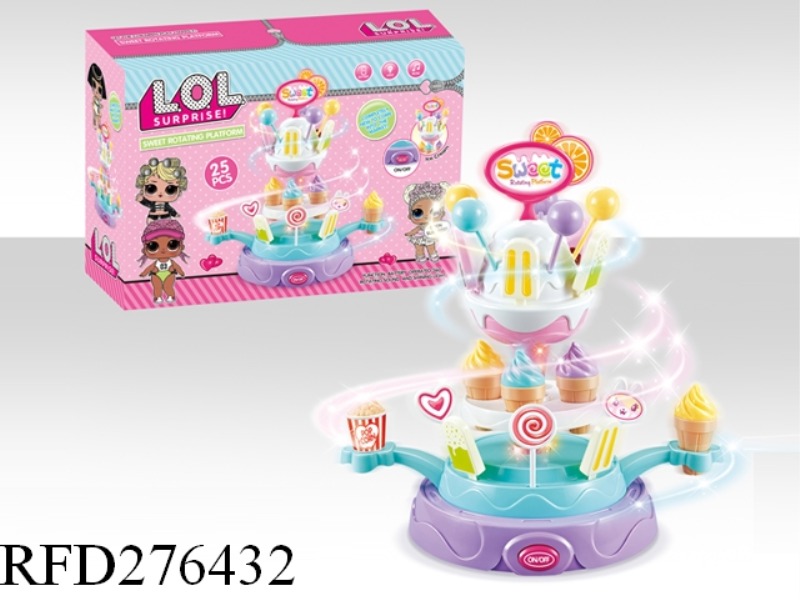 SURPRISE DOLL B/O ROTATE CANDY SET WITH LIGHT AND MUSIC