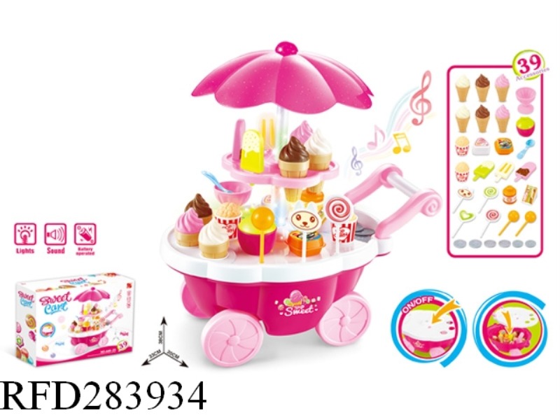 MINI CANDY CAR WITH LIGHT AND MUSIC 39PCS