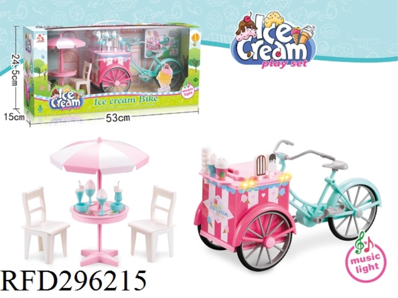 ICE CREAM TRICYCLE WITH LIGHT AND SOUND