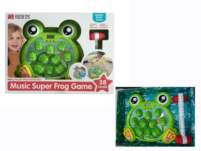 SUPER FROG GAME(TWO HAMMERS)(WITH LIGHT&MUSIC)