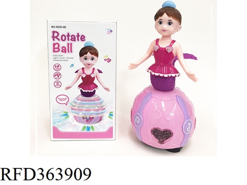 ELECTRIC SPINNING BALL STATION MERMAID (WITH LIGHTS AND MUSIC)
