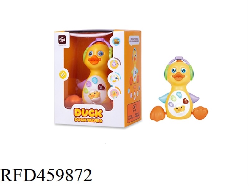 PUZZLE MUSIC SOUND AND LIGHT SWING ELECTRIC DUCK