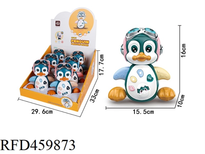 PUZZLE MUSIC SOUND AND LIGHT SWING ELECTRIC PENGUIN (6PCS)