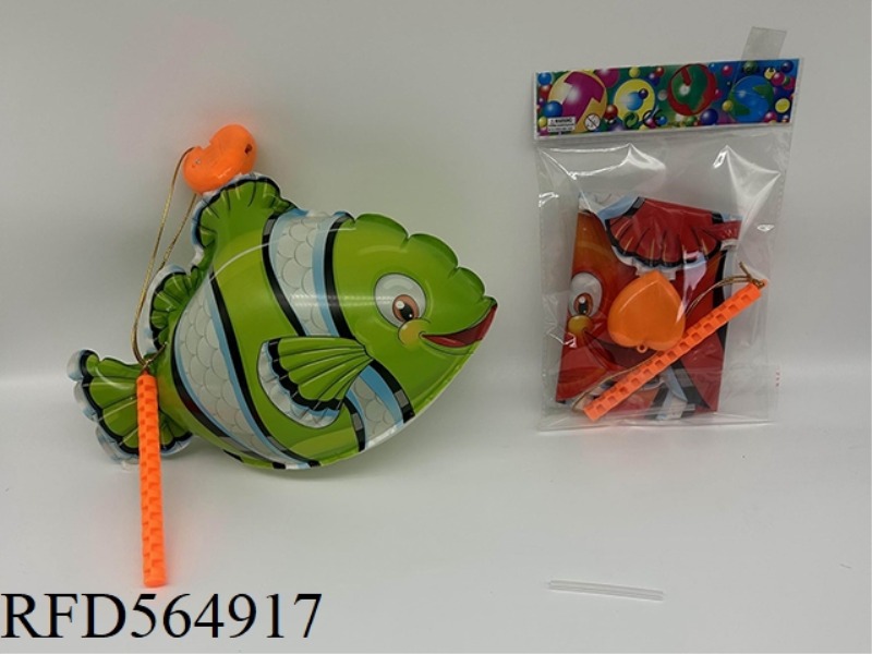HARLEQUIN FISH WITH HEART AND LANTERN (WITH LIGHT TUBE)