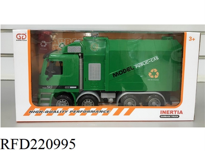 INERTIAL AUTOMATIC LIFTING GARBAGE TRUCK (WITH ONE DUSTBIN)