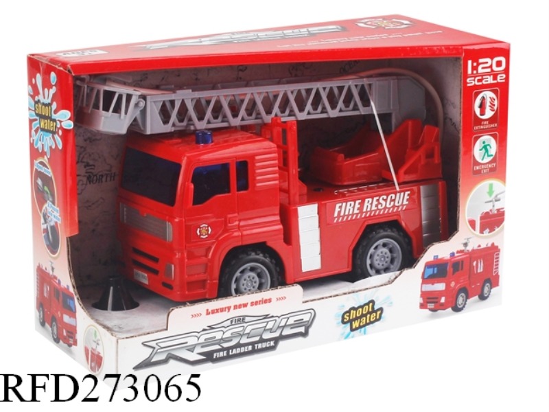 1:20 FRICTION WATER SPRAY FIRE CAR