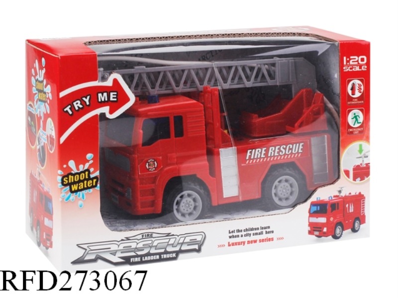 1:20 FRICTION WATER SPRAY FIRE CAR WITH IC