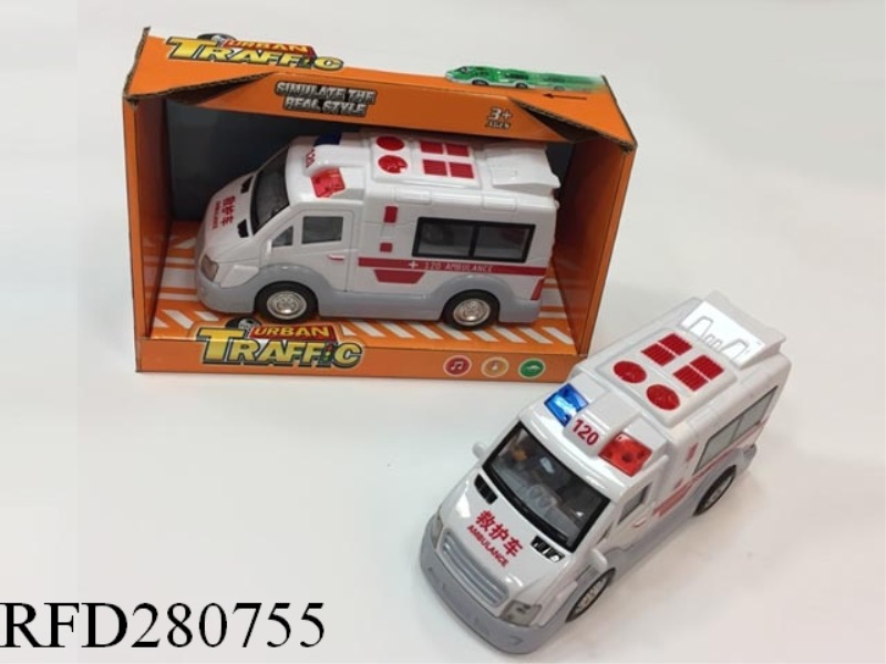 FRICTION AMBULANCE WITH LIGHT AND MUSIC