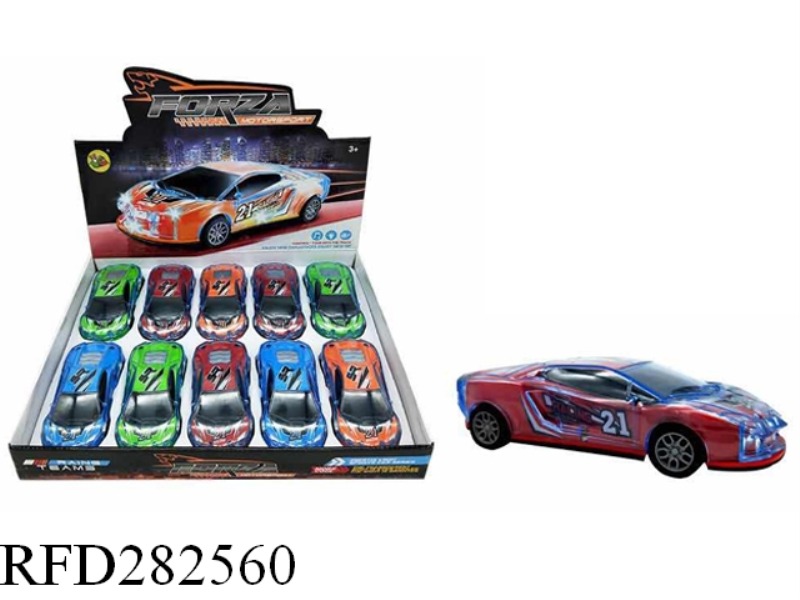 FRICTION CAR WITH SOUND AND LIGHT 10PCS