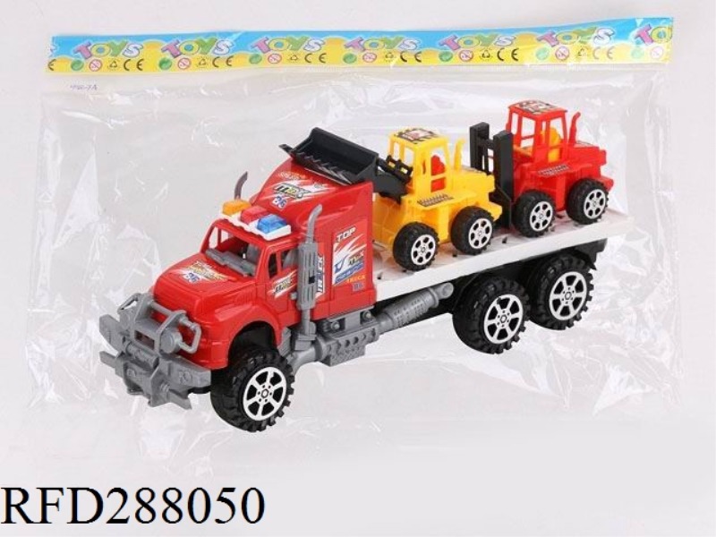 FRICTION CAR WITH 2PCS TRUCK