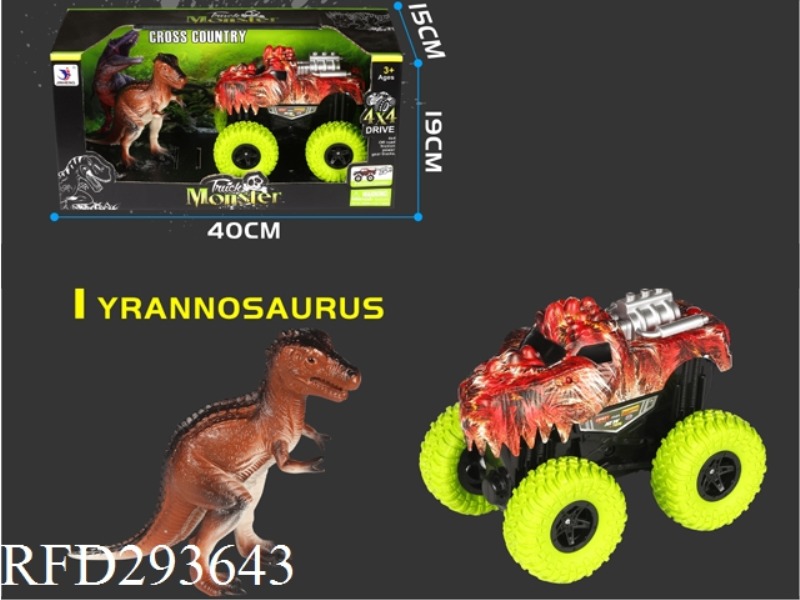 TYRANNOSAURUS REX FOUR-SPEED CAR WITH TYRANNOSAURUS REX