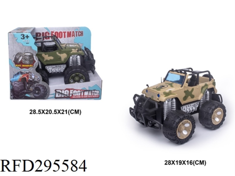 1:16 FRICTION JEEP MILITARY VEHICLE SUV