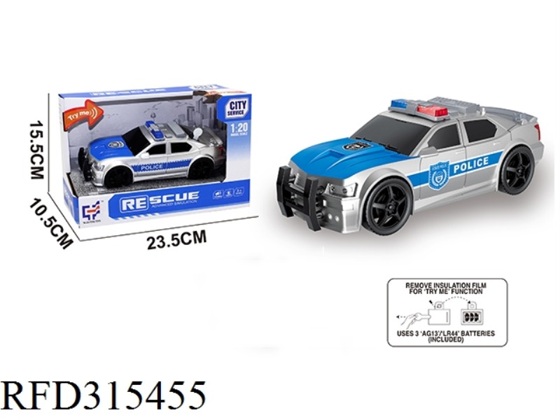 1:160 INERTIAL POLICE CAR WITH LIGHT MUSIC