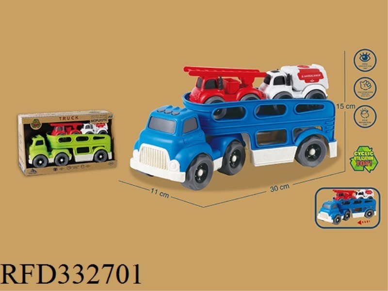 TOW TRUCK WITH 2PCS SLIDING CAR