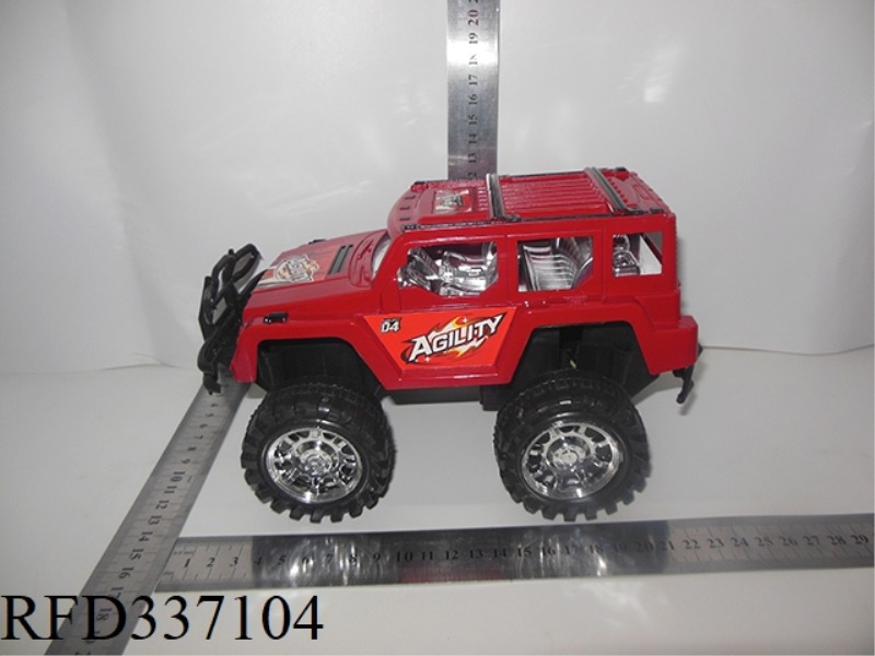 PAINTED AND ELECTROPLATED INERTIAL OFF-ROAD HUMMER