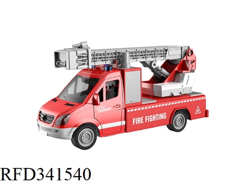 1:16 INERTIAL FIRE-FIGHTING LADDER TRUCK (WITH LIGHT AND SOUND)