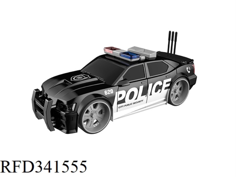 1-16 POLICE CAR (INERTIAL DOOR OPENING, LIGHT SOUND)