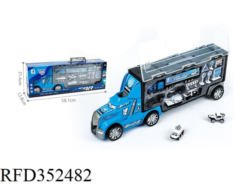 LARGE CONTAINER WHITE SPECIAL POLICE SERIES SETS