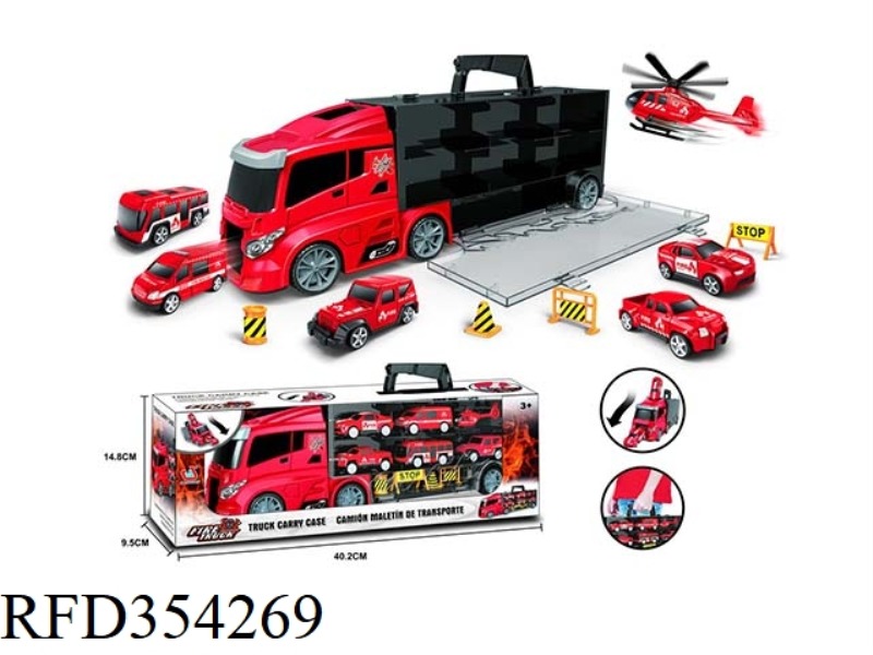 CONTAINER STORAGE CAR FLAT (SMALL HEAD) FIRE