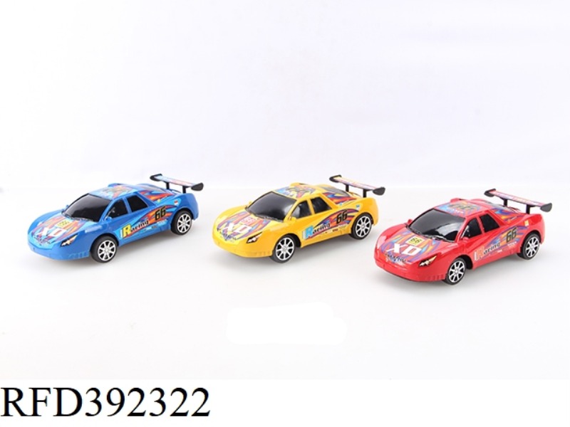 22CM SPRAY PAINT LABELING INERTIAL CAR (RED, BLUE AND YELLOW 3 COLORS MIXED)