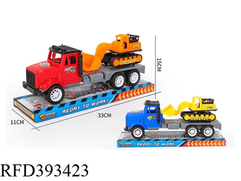 SOLID COLOR INERTIAL ENGINEERING VEHICLE SLIDING BULLDOZER