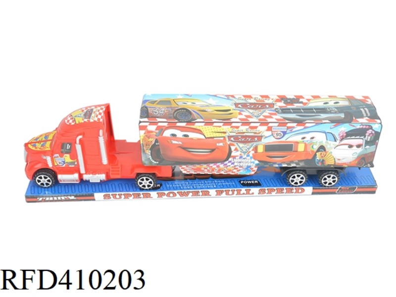Friction power toy truck