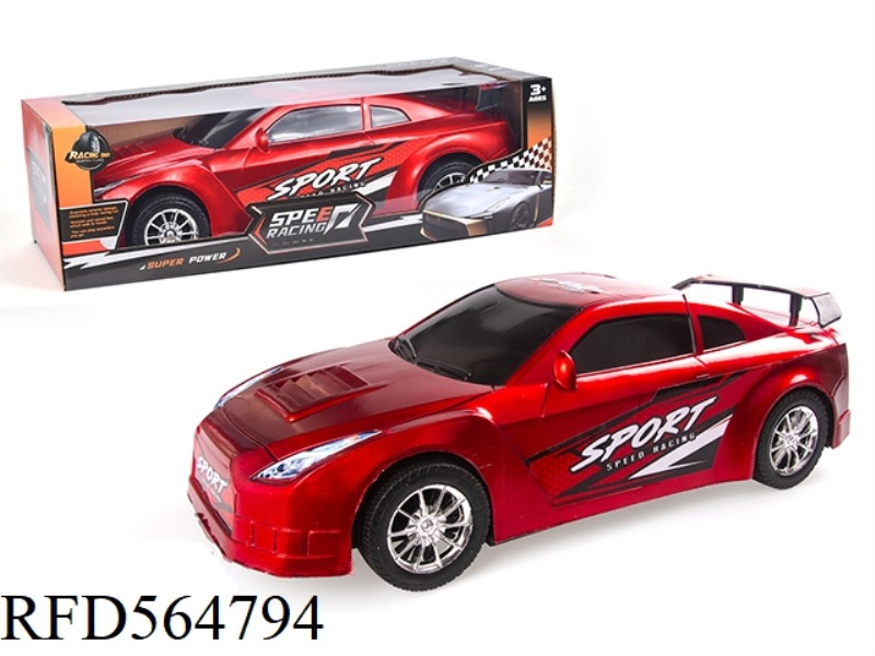 INERTIAL SPORTS CAR BRIGHT RED