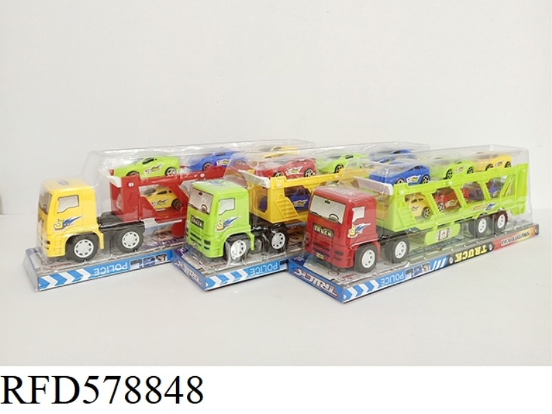 IMITATION OF REAL COLOR INERTIA TRACTOR +6 SOLID COLOR DOLLIES
