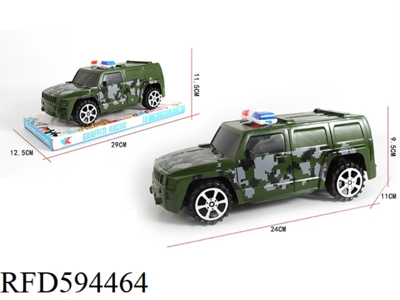 H3 1:16 HUMMER OFF-ROAD INERTIAL MILITARY POLICE CAR