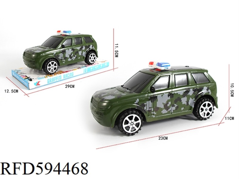 LAND ROVER 1:16 OFF-ROAD INERTIA MILITARY POLICE CAR