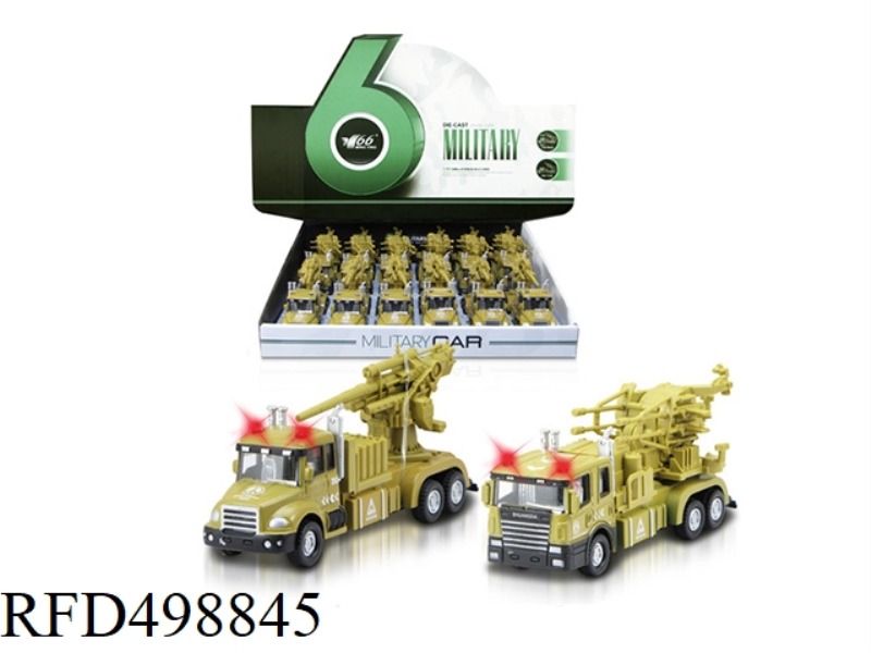 ALLOY REBOUND MILITARY CANNON FIGHTING VEHICLE (12 / BOX)