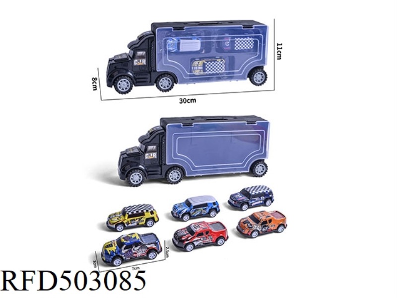 6 JAI CROSS-COUNTRY PICKUP TRUCKS WITH PORTABLE CONTAINER (TIN)