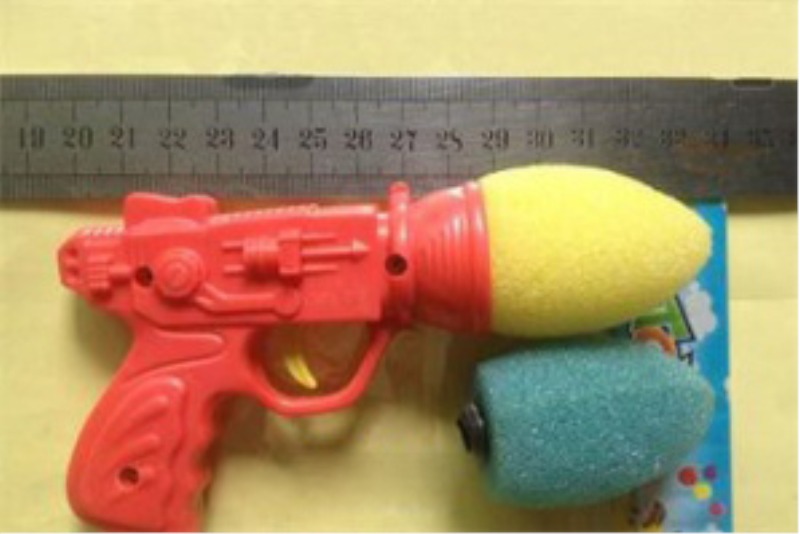 Sponge bullet gun