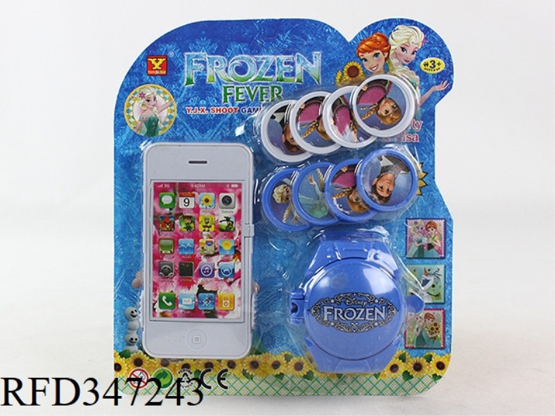 TRANSMITTER NO. 1 WITH APPLE'S FOUR MOBILE PHONE TRANSMITTER (ICE AND SNOW PRINCESS PATTERN)