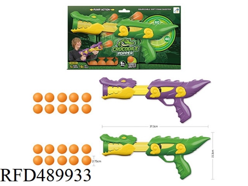 CROCODILE POWERED EJECTION TOY