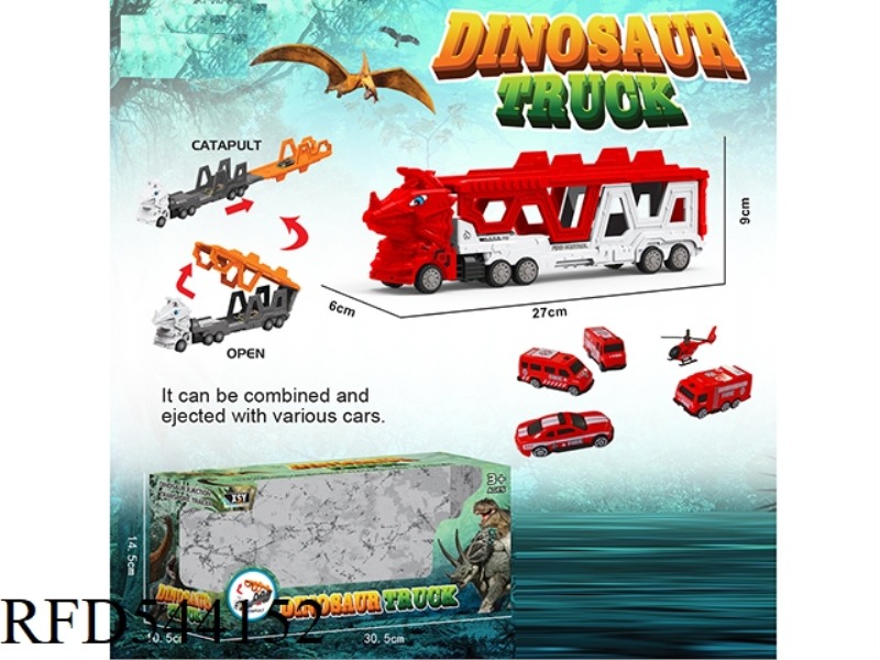 TRICERATOPS FIRE FOLDING EJECTION TRAILER