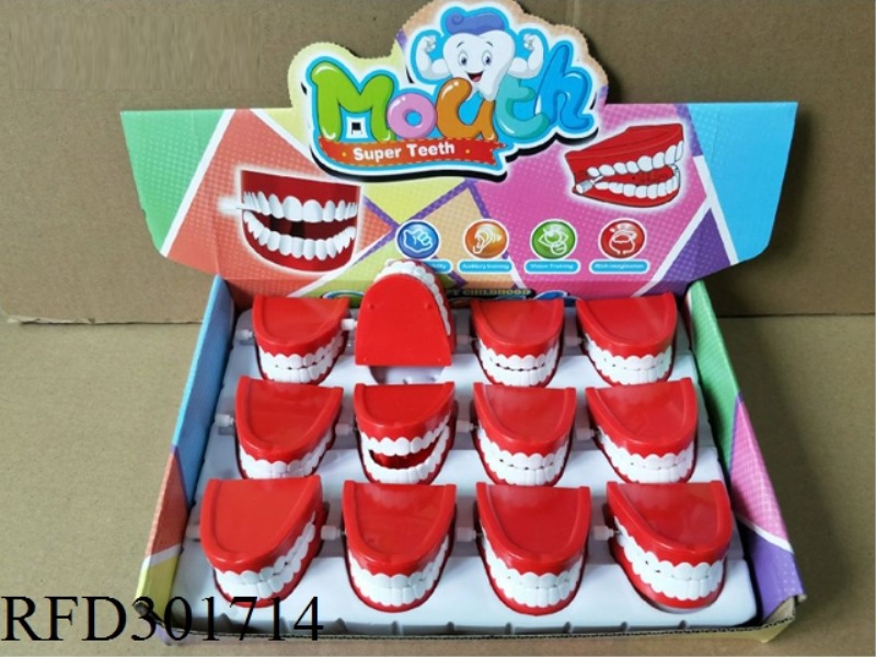 WIND UP JUMP TOOTH NOT EYES 12PCS