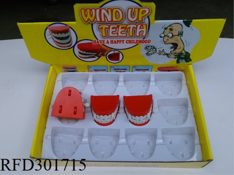 WIND UP SLIDE JUMP TOOTH NOT EYES 12PCS