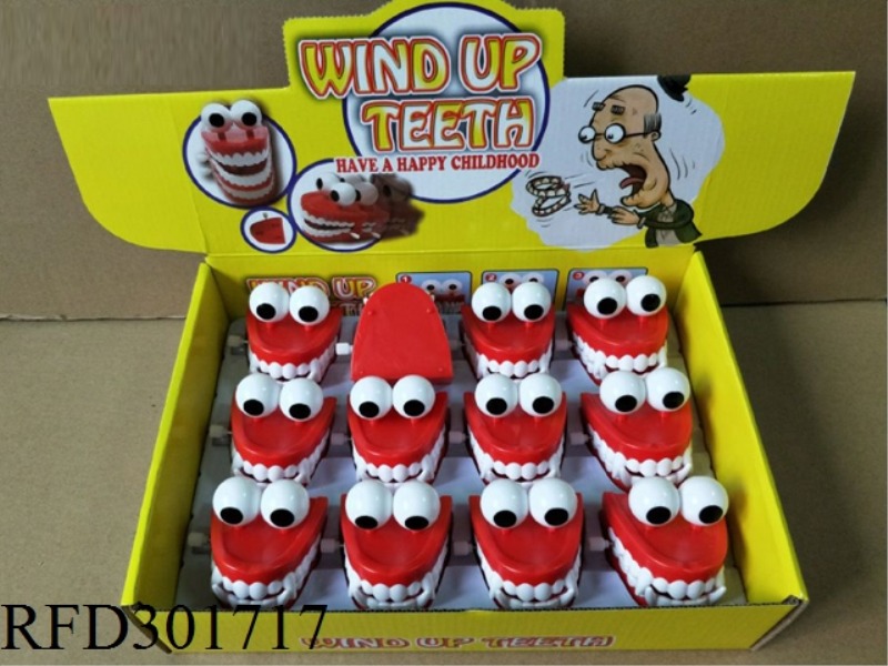 WIND UP JUMP TOOTH 12PCS