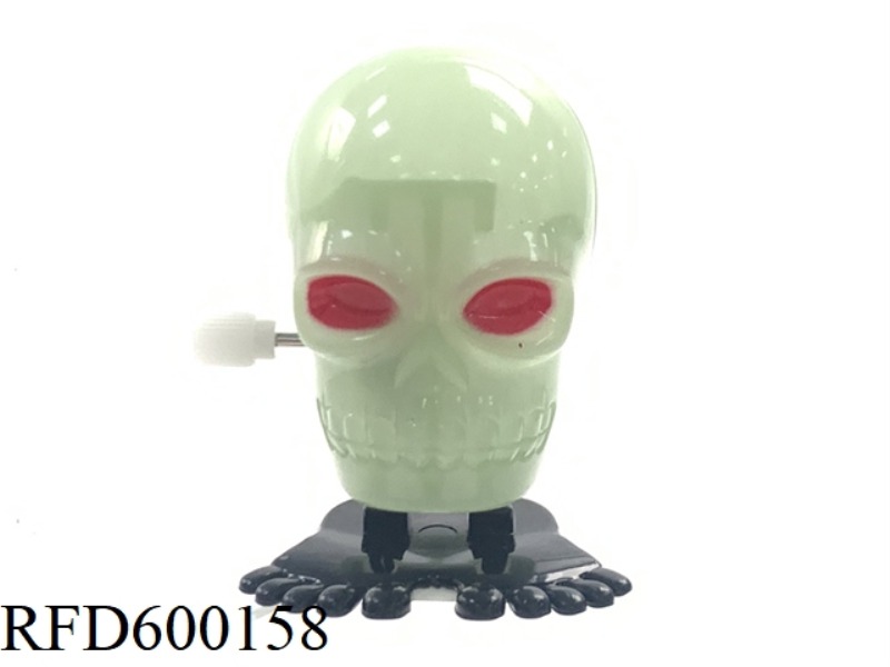 GLOW-IN-THE-DARK SKULL WITH CHAIN JUMP
