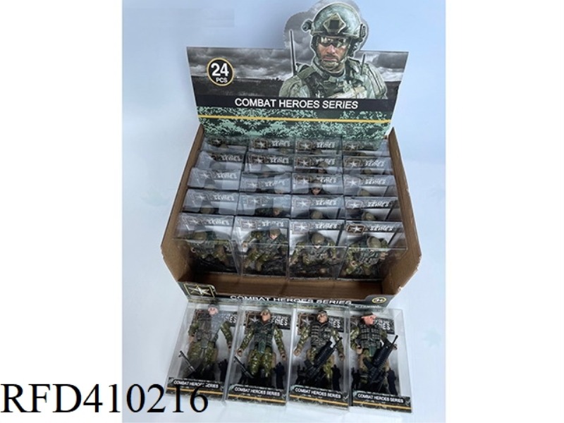 4 ASSORTED MILITARY GREEN CAMOUFLAGE 24PCS