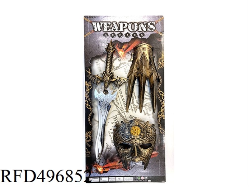 BRONZE WEAPON SET LARGE MASK + CLAW + SWORD