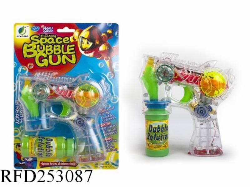 B/O BUBBLE GUN WITH LIGHT AND MUSIC(SINGLE BUBBLE WATER)