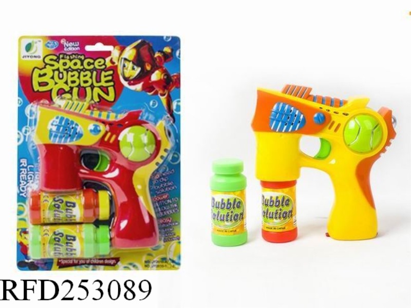 B/O BUBBLE GUN WITH LIGHT AND MUSIC(DOUBLE BUBBLE WATER)