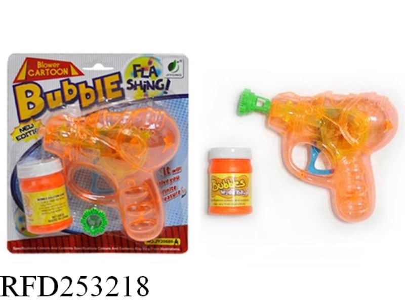 FRICTION BUBBLE GUN WITH LIGHT
