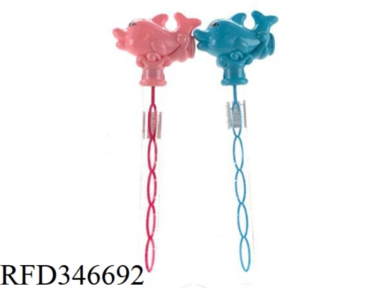36 CM DOLPHIN BUBBLE WAND (WITH WHISTLE) 16PCS