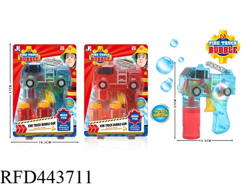 AUTOMATIC BUBBLE GUN FOR FIRE ENGINE LIGHTING AND PAINTING