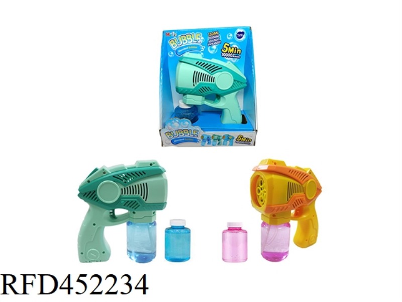 TOUCAN FIVE-HOLE BUBBLE GUN WITH A BOTTLE OF 150ML WATER (WITH MUSIC)
