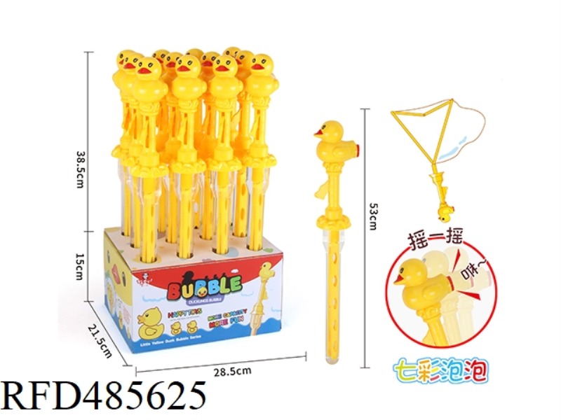 WESTERN SWORDS OF RHUBARB DUCK WITH WHISTLE (BUBBLE IN BUBBLE) 12 PCS/DISPLAY BOX